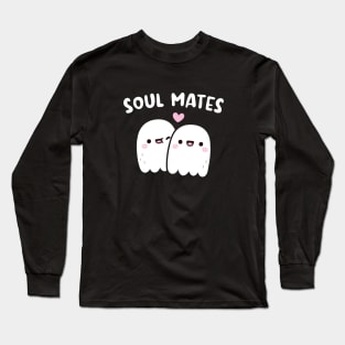 Cute Ghosts Soul Mates Long Sleeve T-Shirt